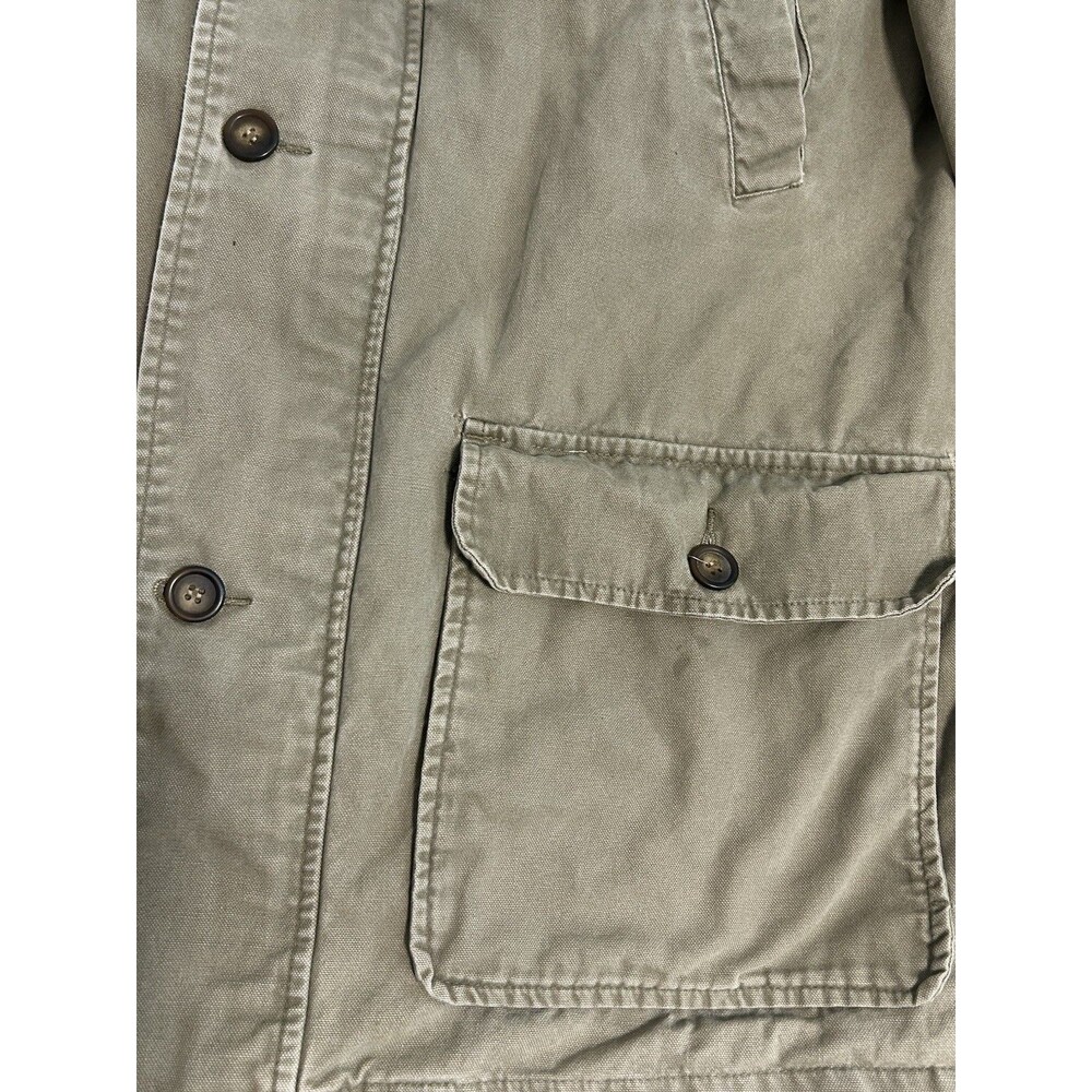 Vintage Chaps Ralph Lauren Light Brown Chore Coat Jacket Corduroy Collar Large - Picture 6 of 13